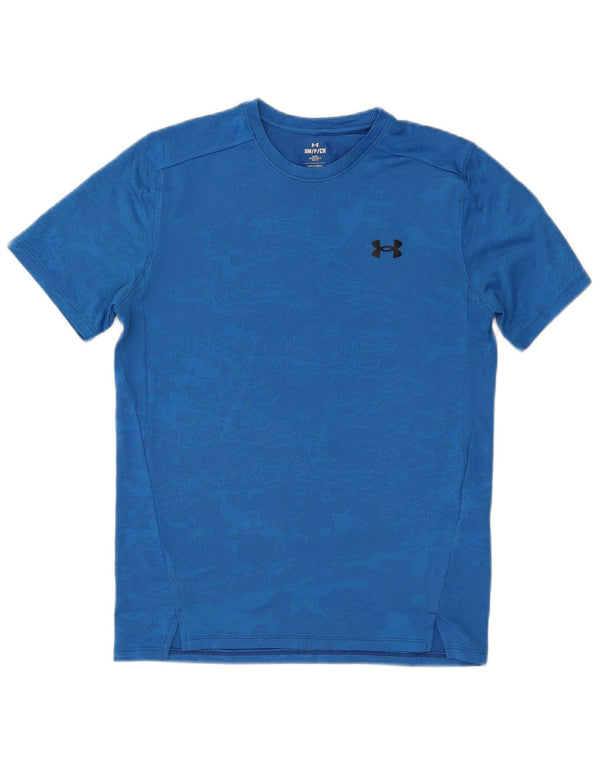 Мужская футболка Under Armour, верх, маленький синий камуфляжный полиэстер