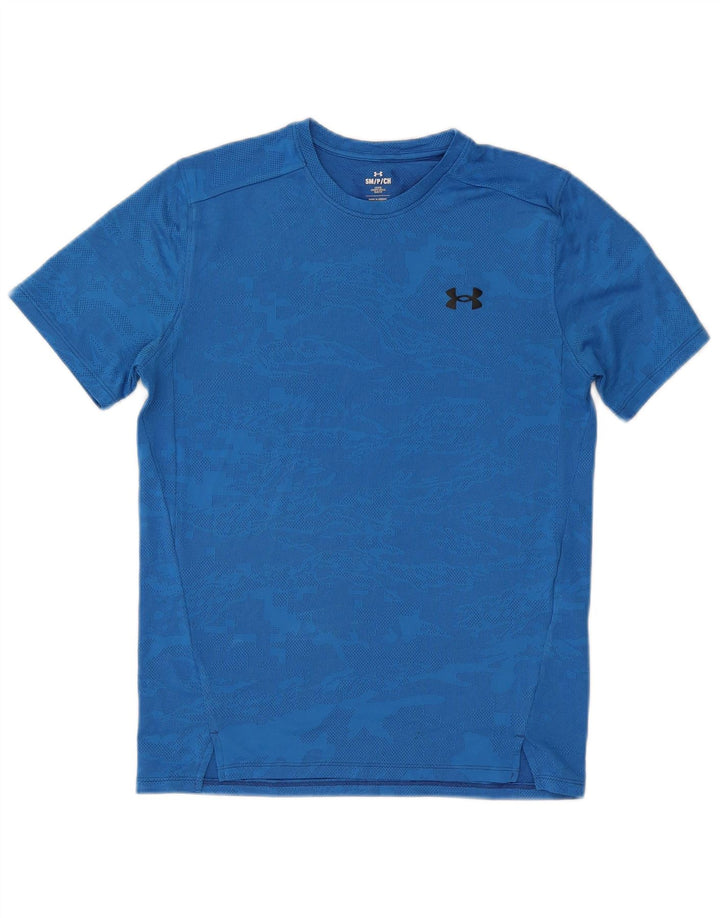 Мужская футболка Under Armour, верх, маленький синий камуфляжный полиэстер