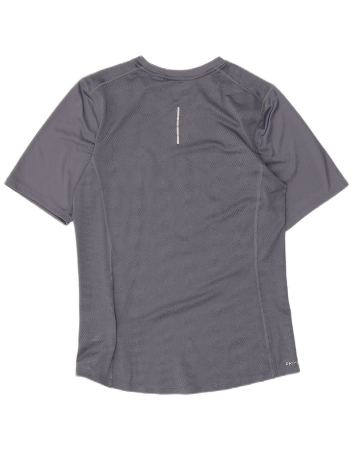 Мужская футболка Nike Dri Fit с графическим рисунком, маленький серый полиэстер