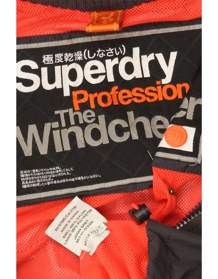 Женская куртка-бомбер Superdry The Windcheater с рисунком UK 14, средний черный