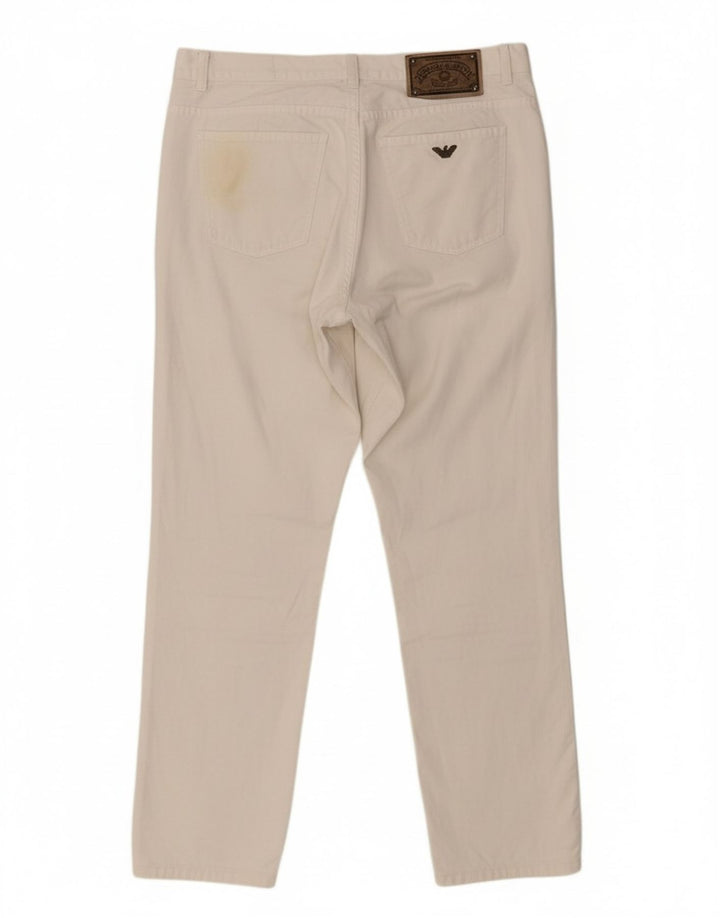 ARMANI Mens Slim Jeans W31 L27 White