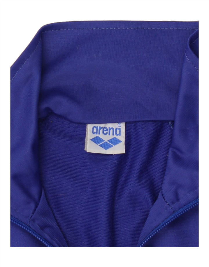 ARENA Mens Graphic Tracksuit Top Jacket Large Navy Blue Vintage Arena and Second-Hand Arena from Messina Hembry 