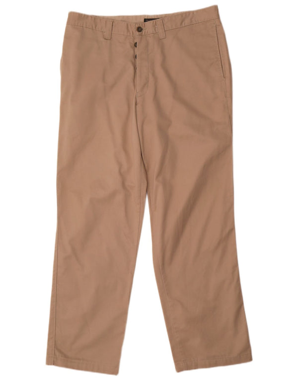 Мужские прямые брюки-чиносы Dockers цвета хаки W36 L31, бежевый хлопок