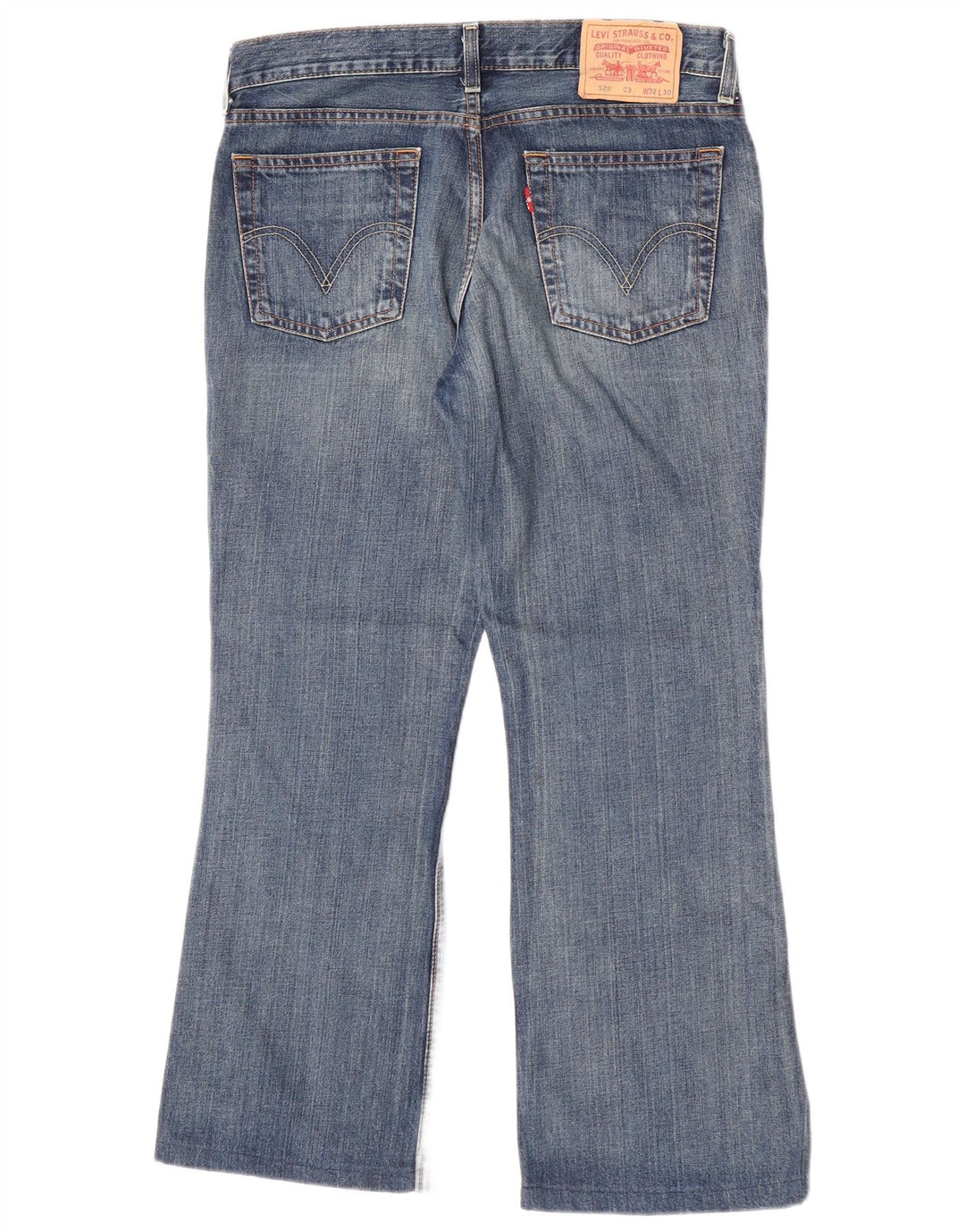 Женские расклешенные джинсы Levi's 529 W32 L27, синий хлопок