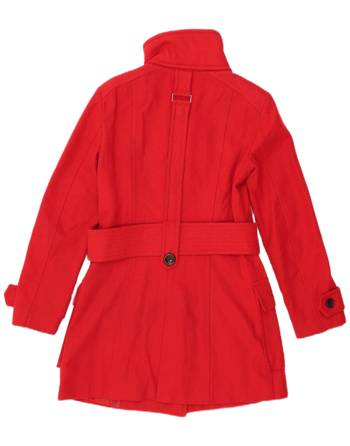 Женское пальто ZARA UK 12, средний красный, шерсть