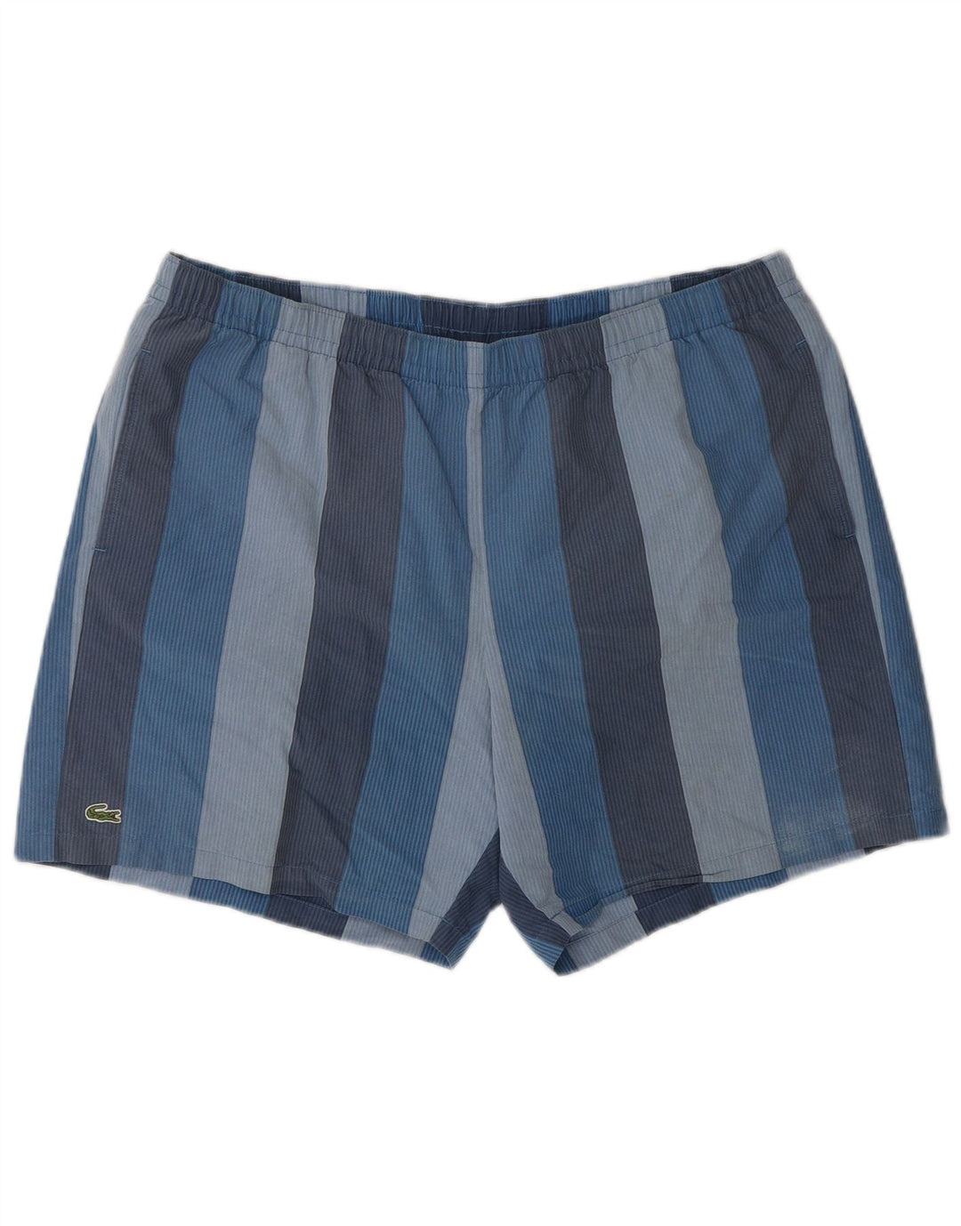 Мужские шорты для плавания Lacoste, размер 8, 3XL, хлопок в синюю полоску