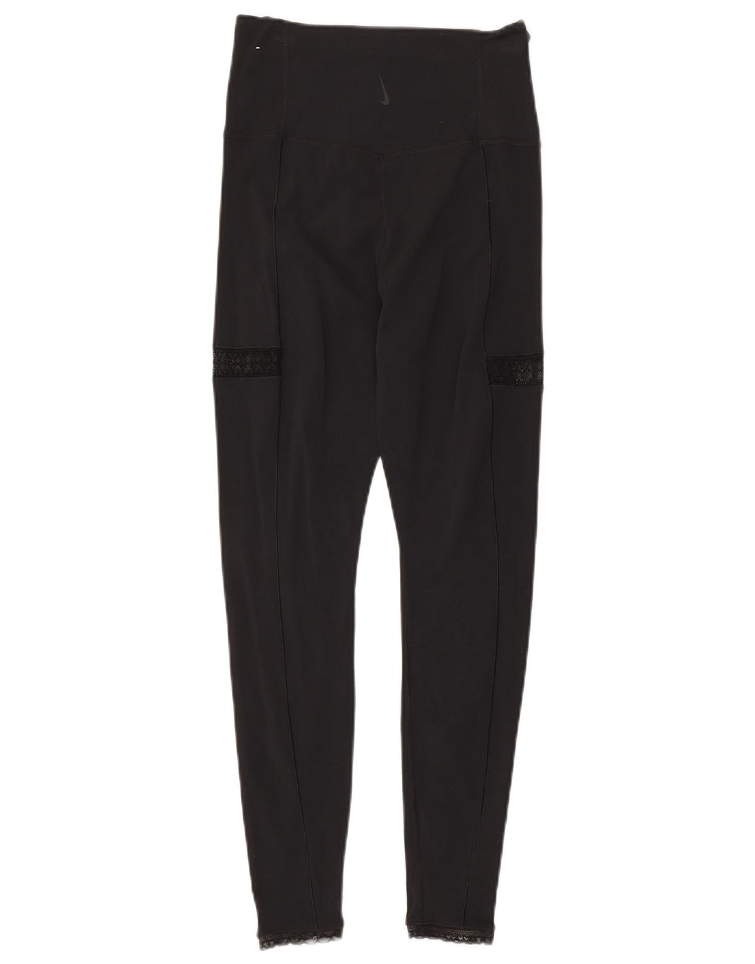 Женские леггинсы Nike Dri Fit UK 14, средний черный нейлон