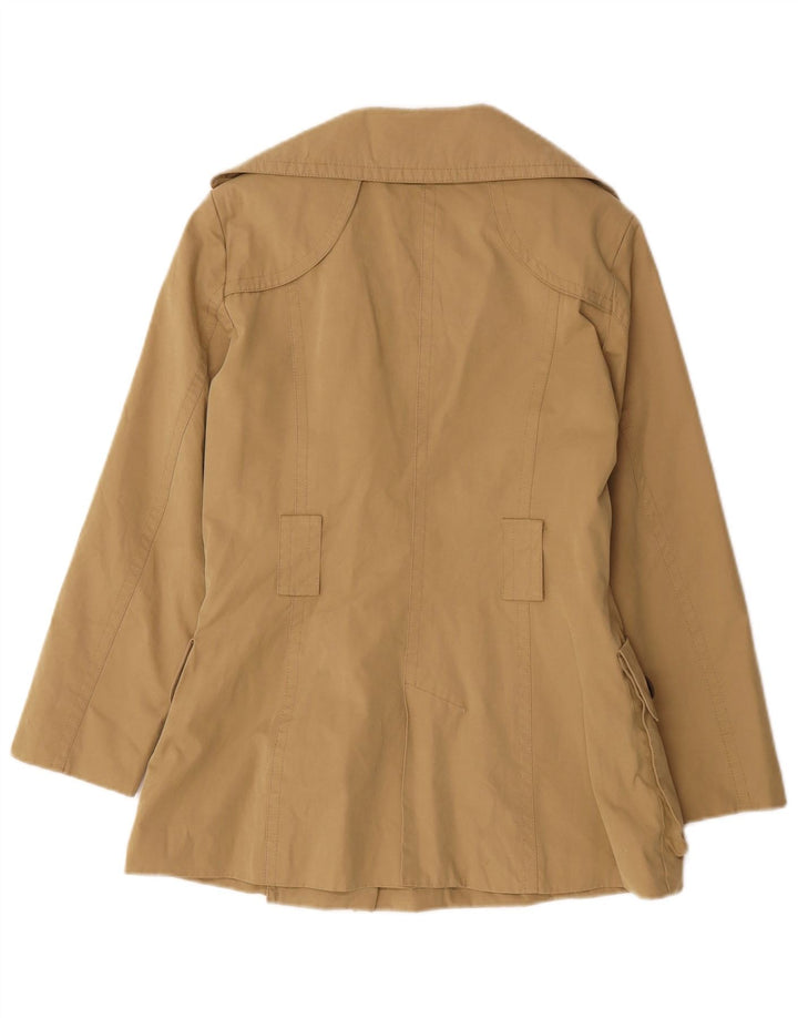 Женский тренч Zara UK 14, средний хаки