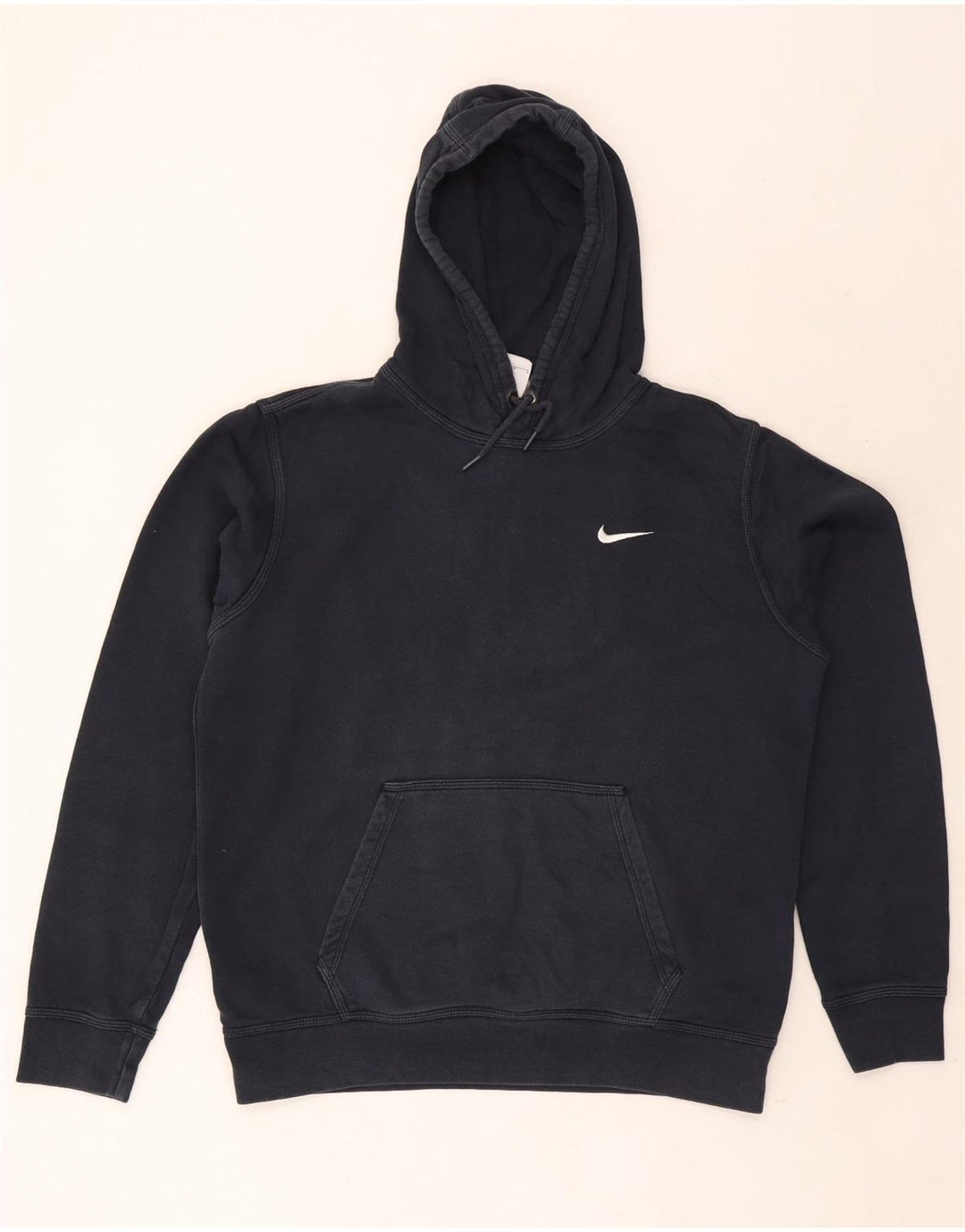 Мужской джемпер с капюшоном Nike, большой размер, темно-синий, хлопок