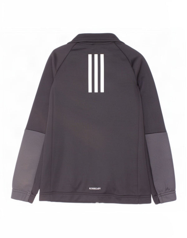 Спортивный костюм Adidas Aeroready для мальчиков, верхняя куртка 7-8 лет, черный с цветными блоками