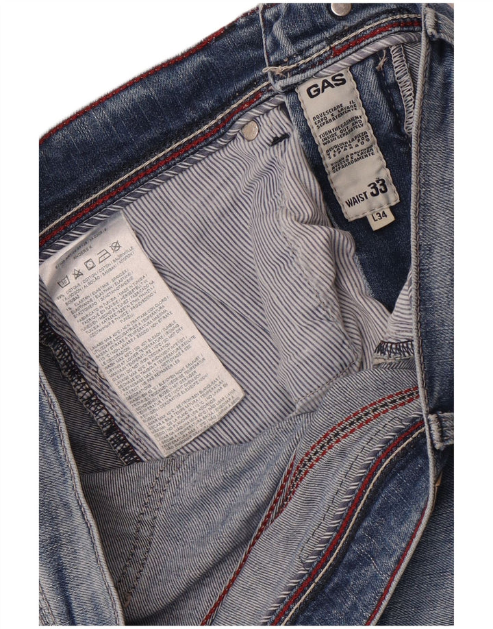Мужские джинсы Gas Anders Slim W33 L30, синий хлопок