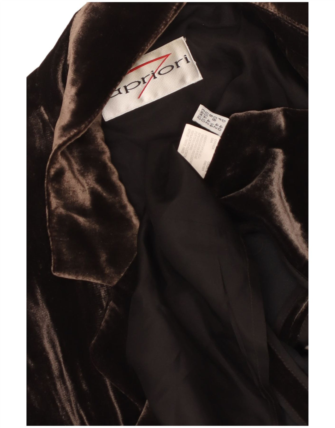 Женский пиджак APRIORI на 3 пуговицах UK 14, большой коричневый шелковый цвет