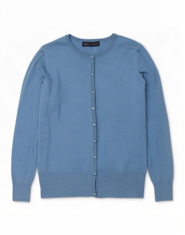 Женский кардиган Marks & Spencer UK 10, маленький синий вискоза