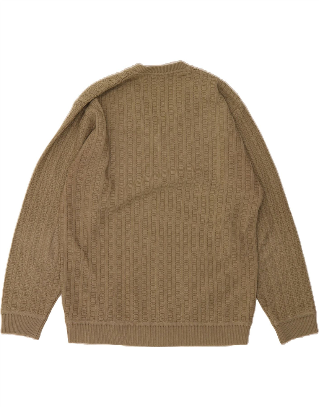 VINTAGE Mens V-Neck Jumper Sweater UK 40 Medium Brown Vintage Vintage and Second-Hand Vintage from Messina Hembry 