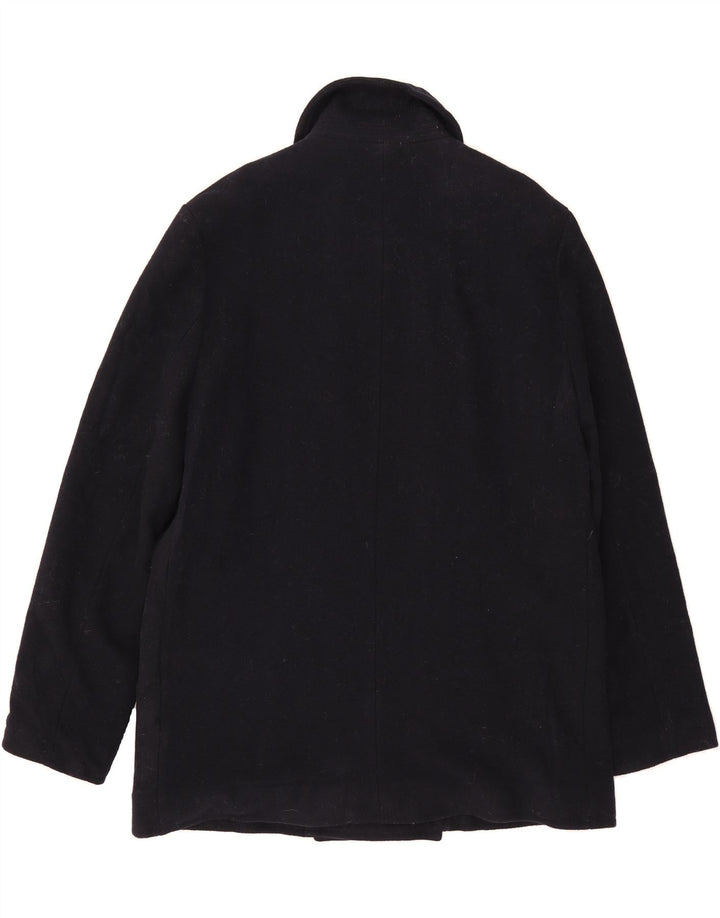 Мужское полупальто J. CREW UK 42 XL, темно-синее, шерсть
