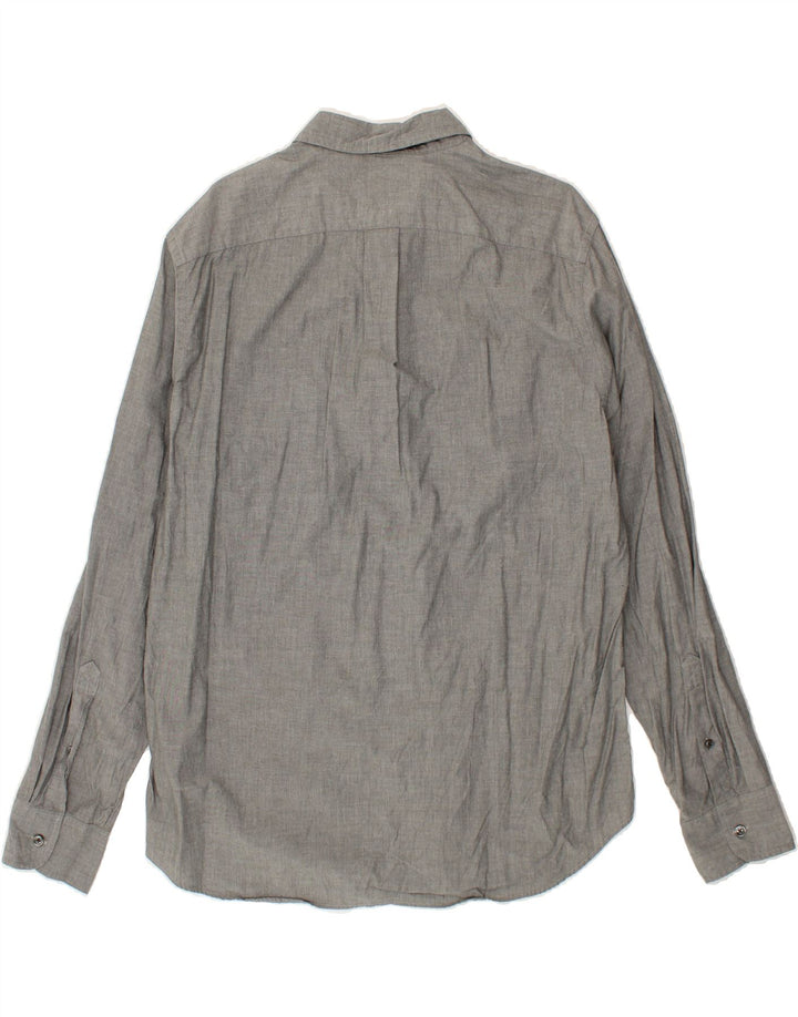 J. CREW Mens Shirt Size 16 16 1/2 Large Grey Cotton Vintage J. Crew and Second-Hand J. Crew from Messina Hembry 
