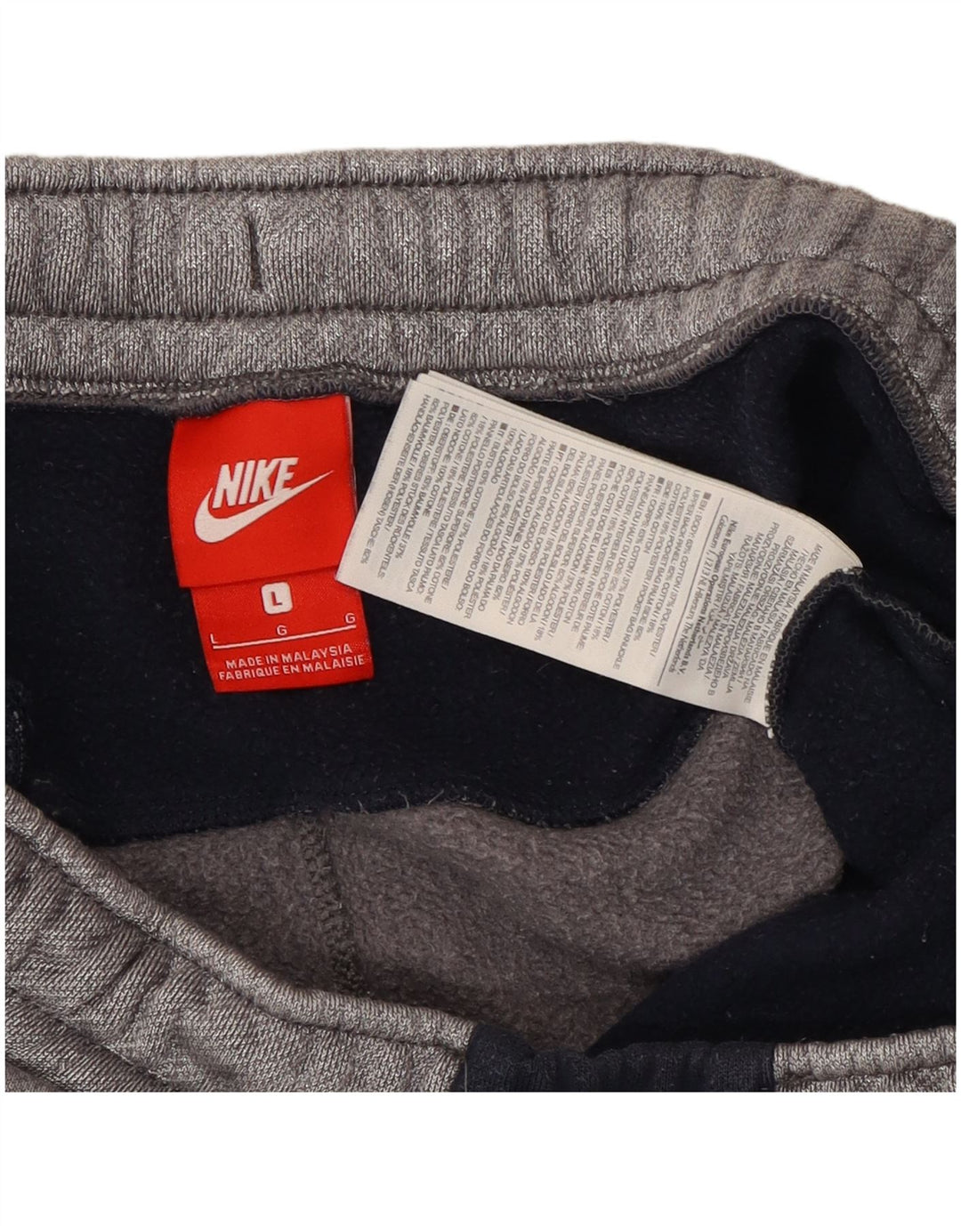 Мужские спортивные шорты Nike, большие серые хлопковые шорты с цветными блоками
