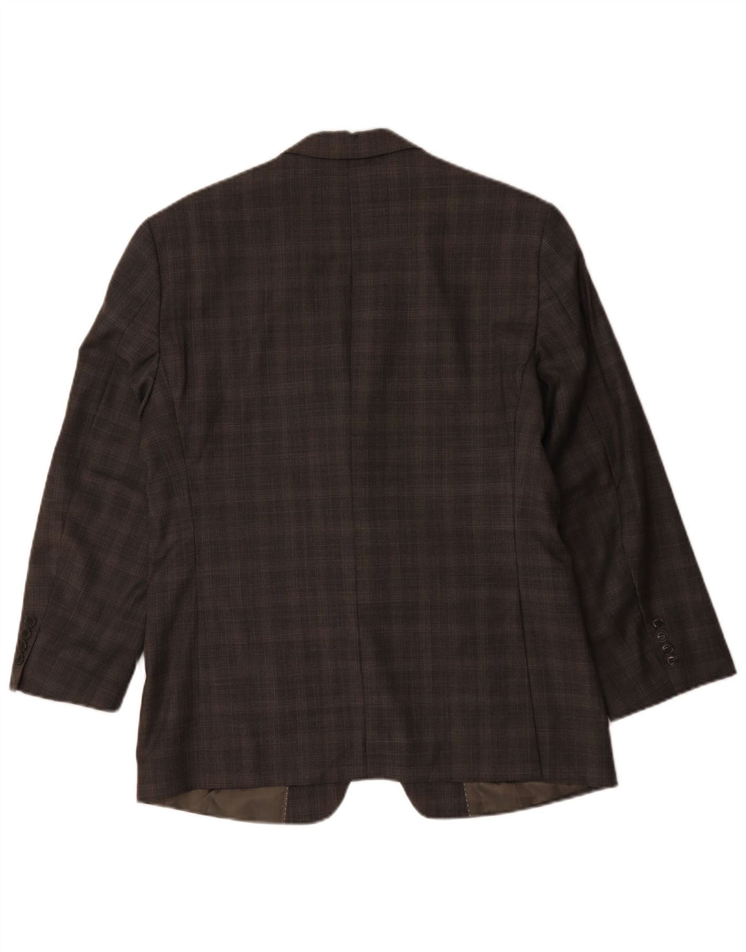 Мужской пиджак Tommy Hilfiger с 2 пуговицами, США 41, большой коричневый клетчатый шерстяной пиджак