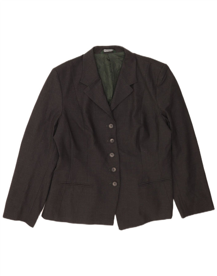 Женский пиджак на 5 пуговицах Laura Ashley, Великобритания, 18 XL, серая шерсть
