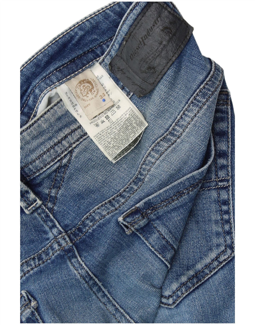 Мужские джинсы DIESEL Thavar Slim W34 L32, синий хлопок