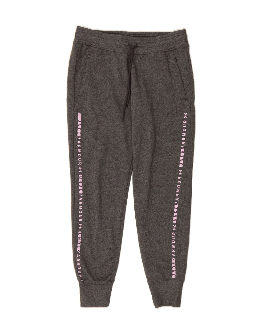 UNDER ARMOUR Womens Graphic Full Tracksuit UK 14 Medium Grey Colourblock Vintage Under Armour and Second-Hand Under Armour from Messina Hembry 
