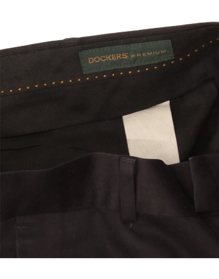 Мужские прямые костюмные брюки Dockers W32 L33 темно-синие