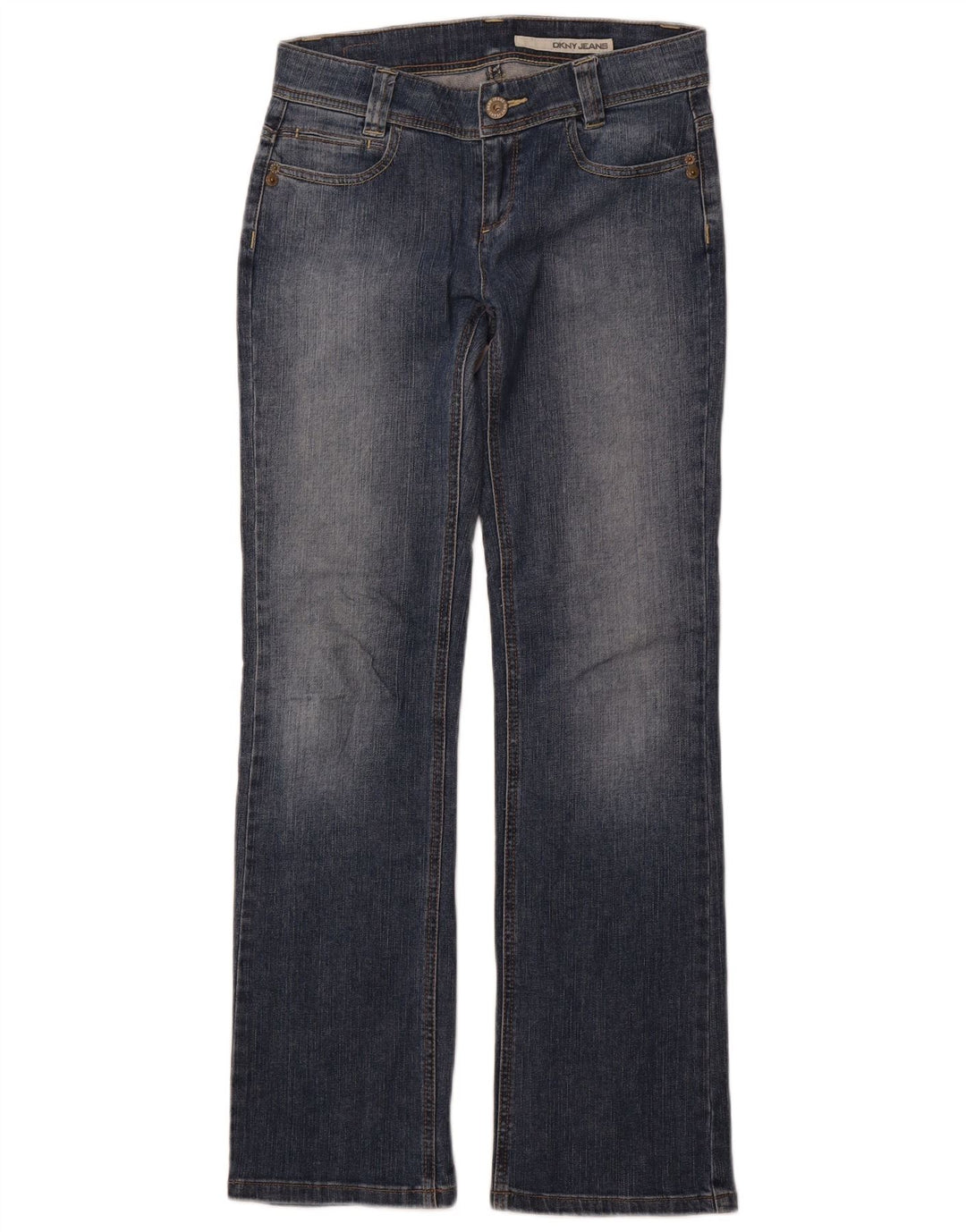 Женские прямые джинсы DKNY US 4, маленькие W28 L31, синие, хлопок