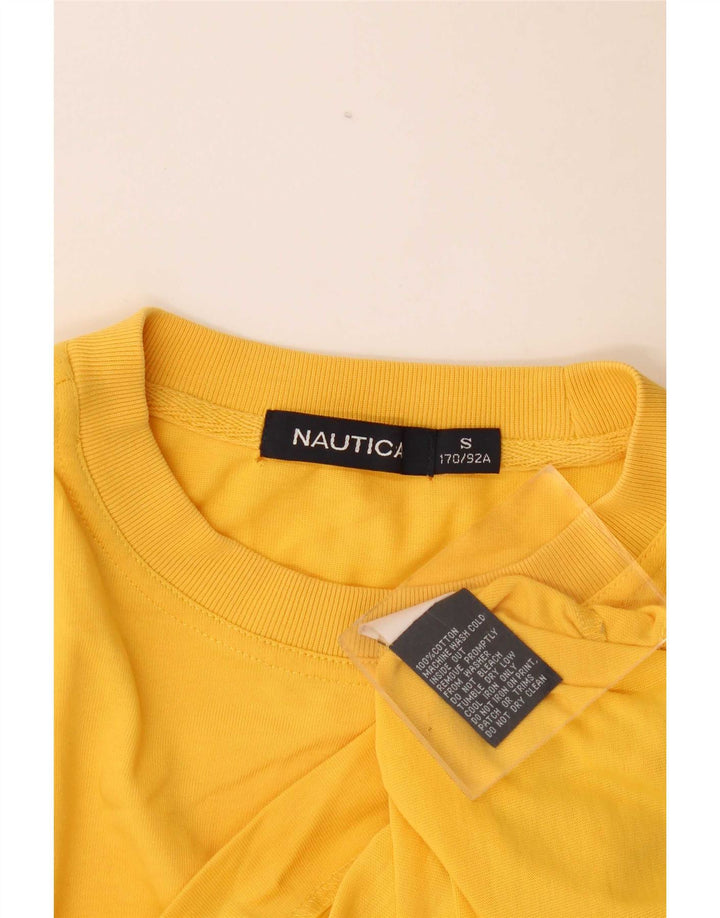 Мужской топ Nautica с рисунком, длинный рукав, маленький желтый хлопок