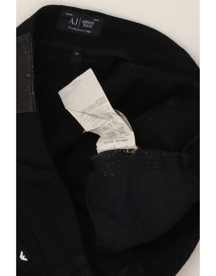Женские джинсы скинни Armani W26 L31, черный полиэстер