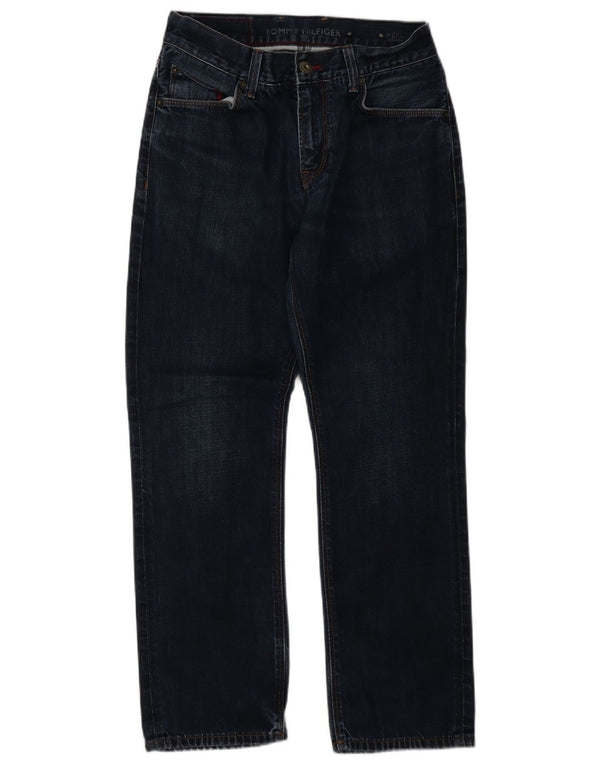 Мужские прямые джинсы Tommy Hilfiger Mercer W28 L30 темно-синие, хлопок