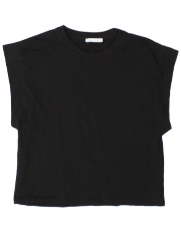 Женская футболка Zara Top UK 14 Medium Black