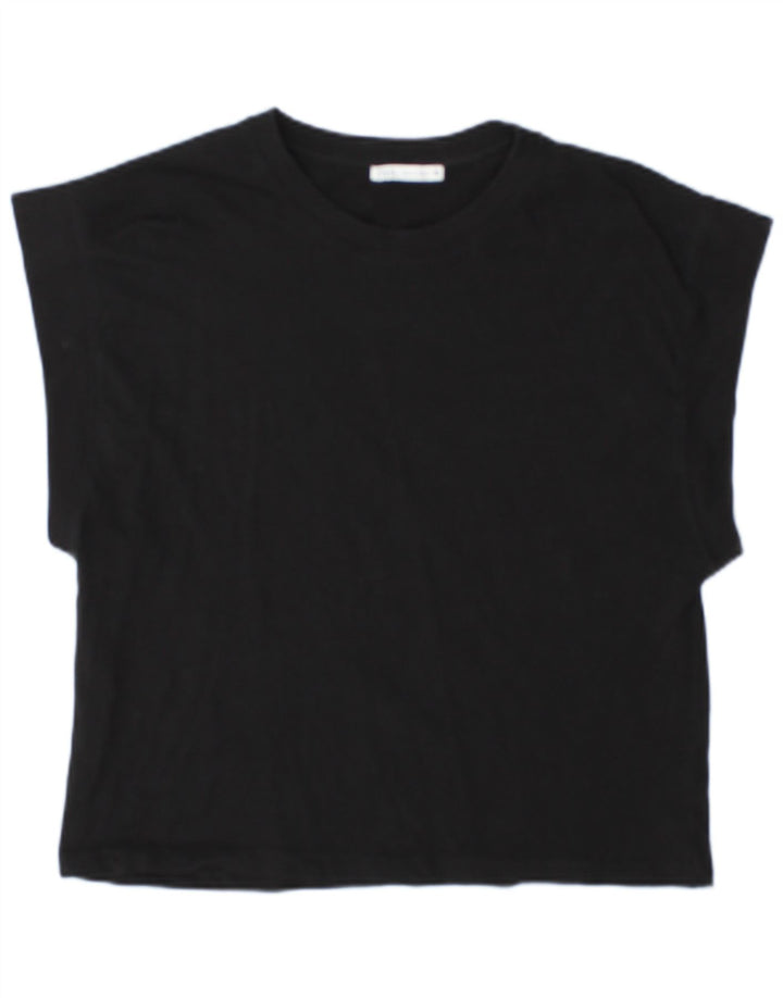 Женская футболка Zara Top UK 14 Medium Black