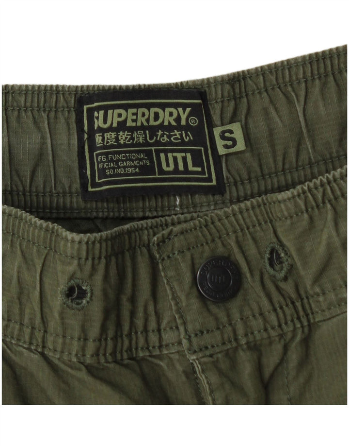 Мужские шорты-карго Superdry Small W30, зеленый хлопок
