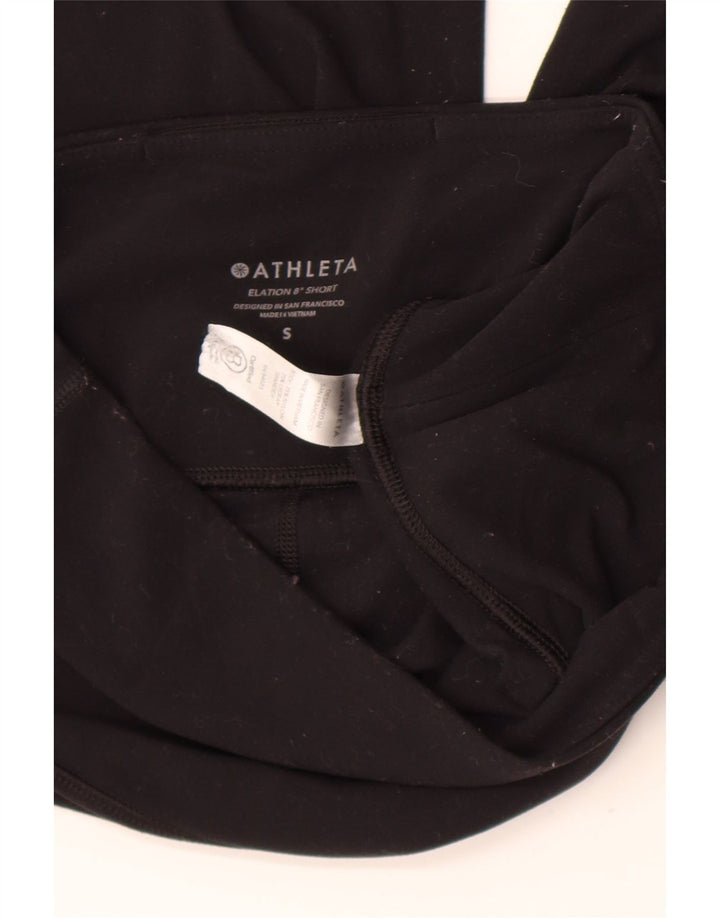 Женские спортивные шорты Athleta UK 8, маленькие черные нейлоновые