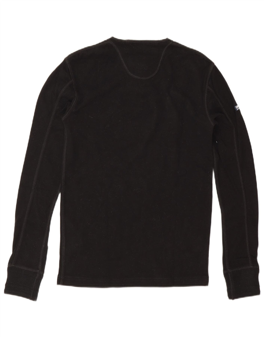 Мужской топ с длинным рукавом Superdry, маленький черный