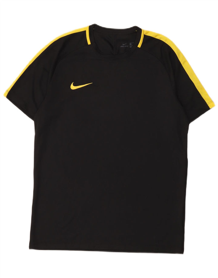 Мужская футболка Nike Dri Fit, большой черный полиэстер с цветными блоками