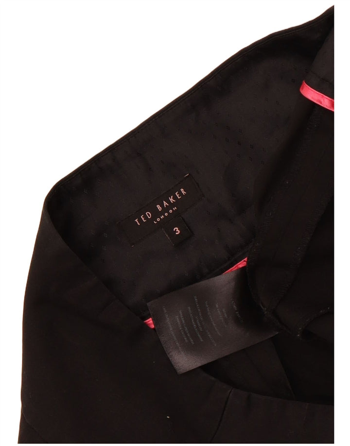 Женские узкие брюки чинос Ted Baker, размер 3, средние, W30 L29, черные, хлопковые
