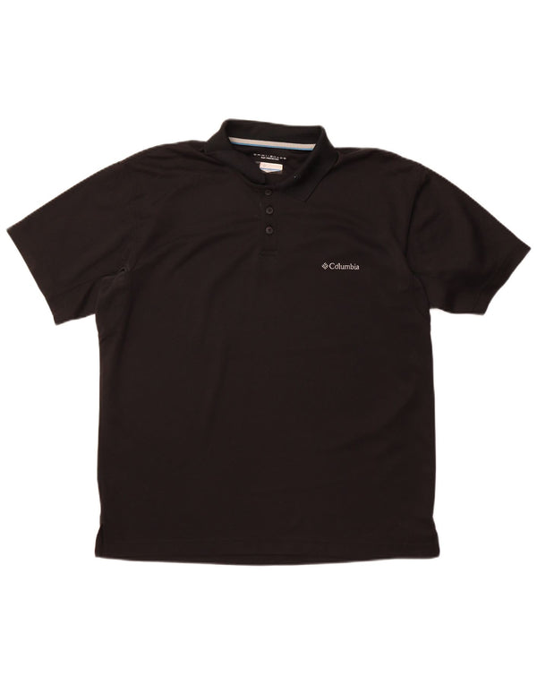 Мужская рубашка-поло COLUMBIA, большая черная