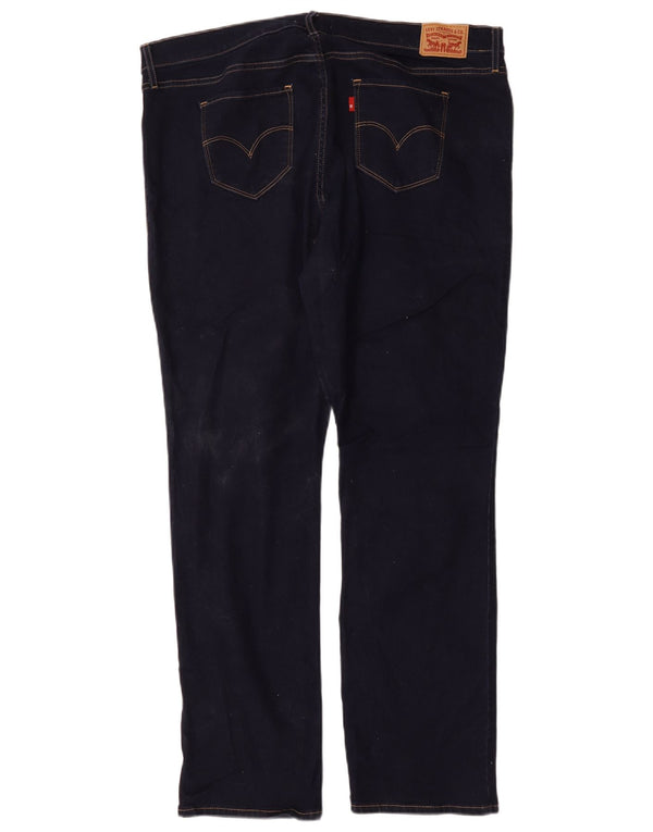Женские прямые джинсы Levi's 314 Shaping США 18 2XL W36 L31 Темно-синий хлопок
