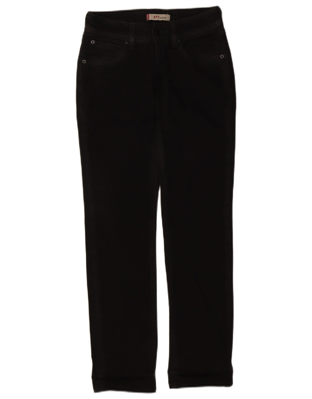 Женские узкие джинсы Levi's 571 W26 L30, черный хлопок