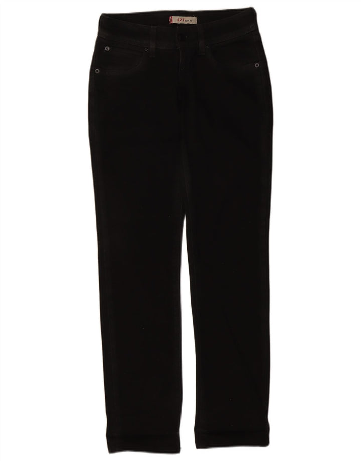 Женские узкие джинсы Levi's 571 W26 L30, черный хлопок