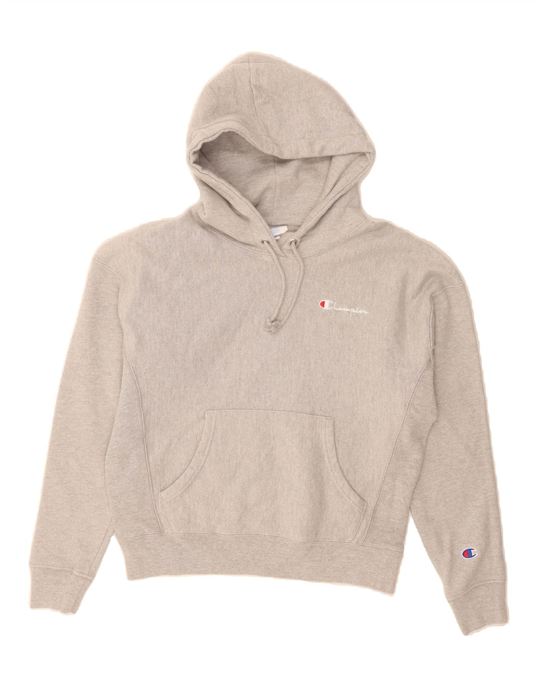 CHAMPION Womens Hoodie Jumper UK 14 Medium Grey Cotton Vintage Champion and Second-Hand Champion from Messina Hembry 