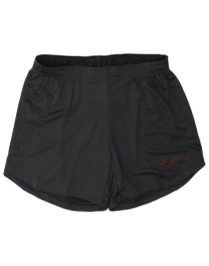 Мужские спортивные шорты Nike Dri Fit среднего размера, черный полиэстер с геометрическим рисунком