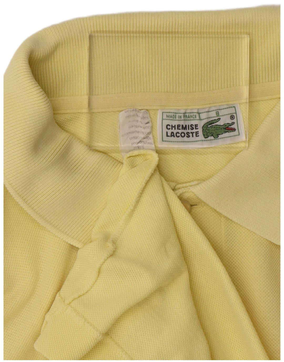 Мужская рубашка-поло Lacoste, размер 8, 3XL, желтый хлопок