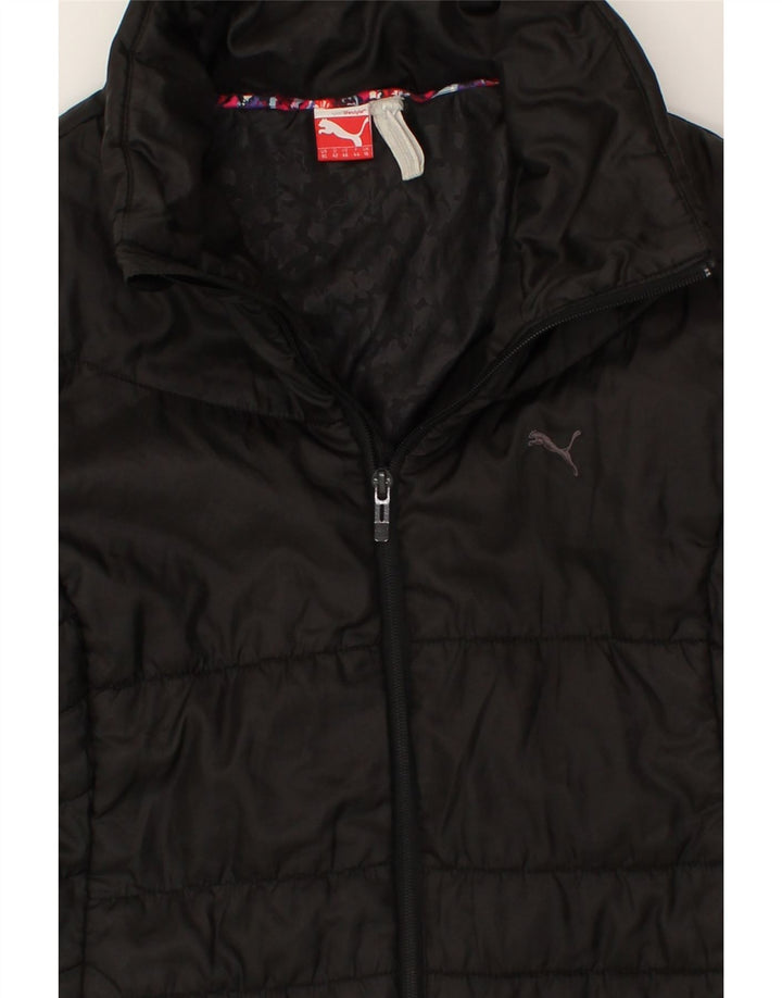 PUMA Womens Padded Jacket UK 16 Large  Black Vintage Puma and Second-Hand Puma from Messina Hembry 