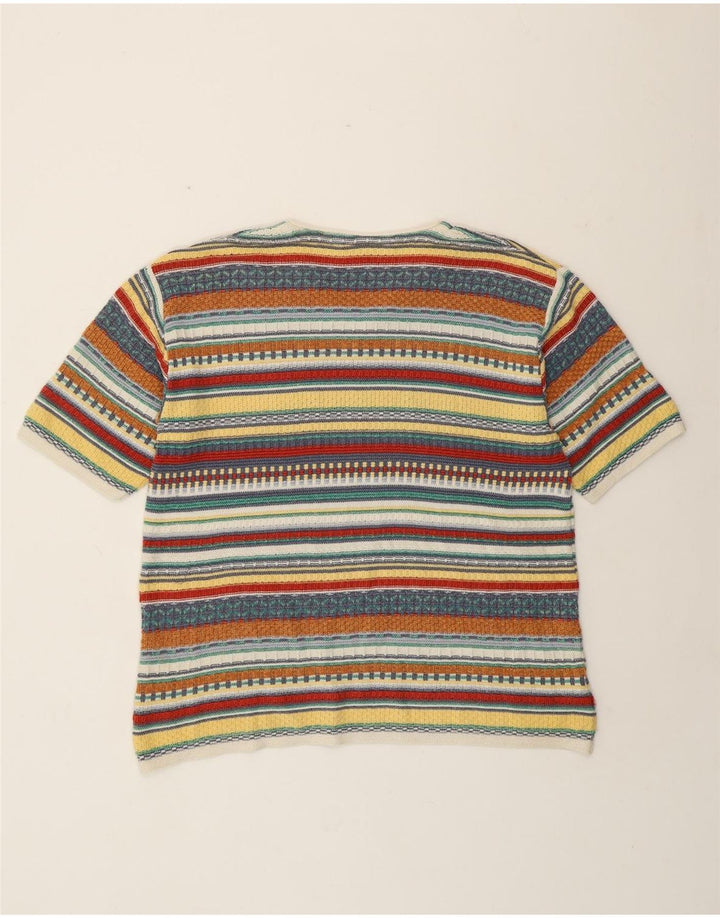 Женский джемпер с v-образным вырезом Camelot UK 18 XL, разноцветный геометрический ретро