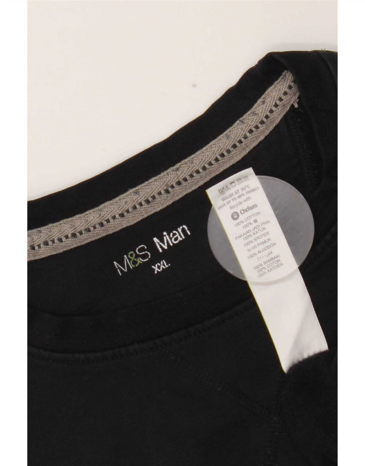 Мужской свитер Marks & Spencer 2XL, черный хлопок