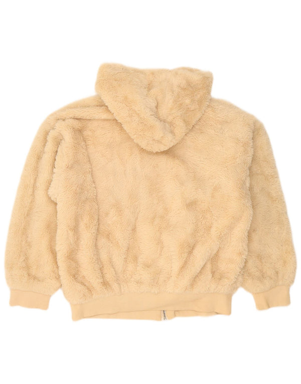 Женская флисовая куртка большого размера с капюшоном Teddy Bear Topshop UK 10, маленькая, бежевая