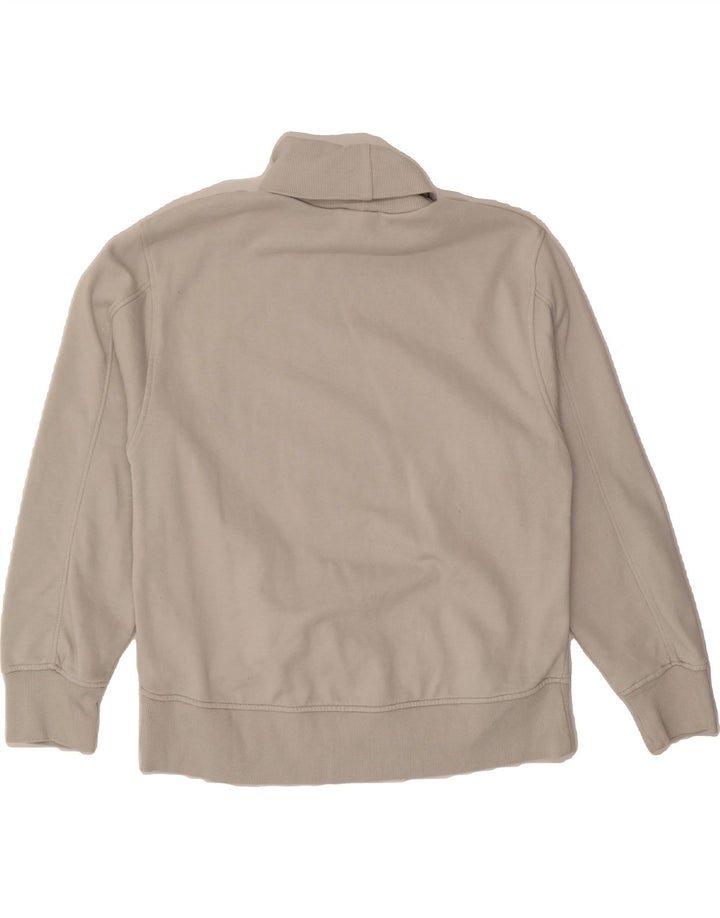 ZARA Womens Roll Neck Sweatshirt Jumper UK 14 Medium Grey Cotton Vintage Zara and Second-Hand Zara from Messina Hembry 
