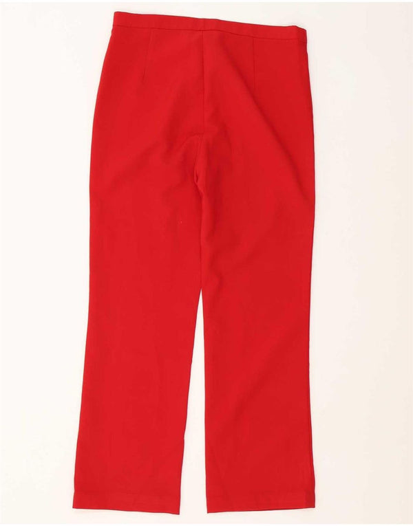 Женские прямые повседневные брюки Zara EU 40 Medium W30 L27 красные